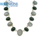 Sterling Silver Moonstone Necklace -18"